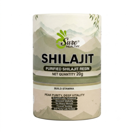 Sure Healthy Purified Shilajit Resin (20g) for Stamina & Deep Vitality